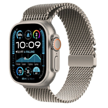 Ремешок металлический для Apple Watch 44/45/46/49 мм миланский сетчатый (Сияющая звезда)