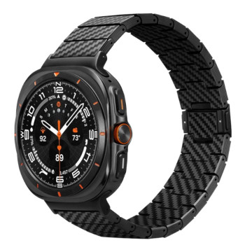 Ремешок Pitaka для Samsung Galaxy Watch Ultra, принт: модерн (Modern) (Черно-серый)