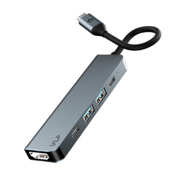 Переходник VLP Infinity USB-C 5-в-1 (Графитовый)