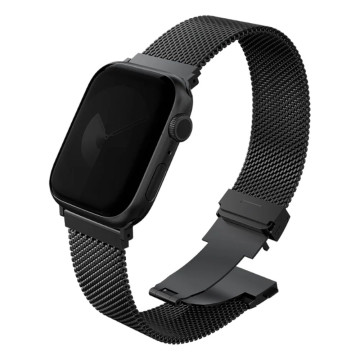 Ремешок Uniq Dante PRO для Apple Watch 42/41/40/38 мм,металлический сетчатый (Графитовый)