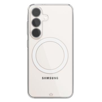 Чехол защитный VLP Puro Case с поддержкой MagSafe для Samsung Galaxy S25 (Прозрачный)