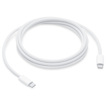 Кабель Apple USB-C - USB-C, 240 Вт, 2 м плетеный (Белый)