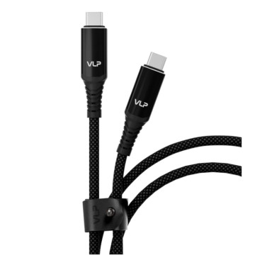 Кабель VLP Thunder USB C - USB C, 240 Вт, 1 м кевларовый (Черный)