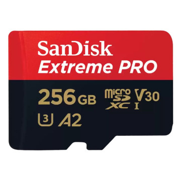 Карта памяти Sandisk Extreme Pro microSDXC 256 ГБ A2, UHS класс 3, класс видео 30