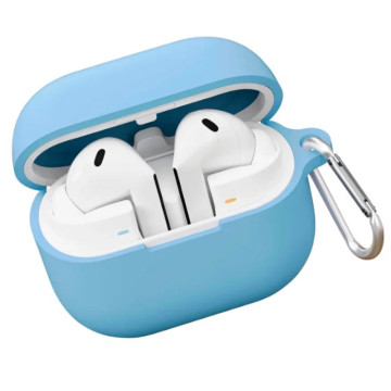 Чехол VLP для Galaxy Buds 3/3 Pro Charm Case c карабином (Голубой)