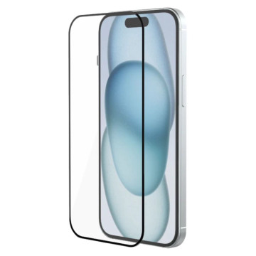Защитное стекло Bravo Style для iPhone 15 (С черной рамкой)