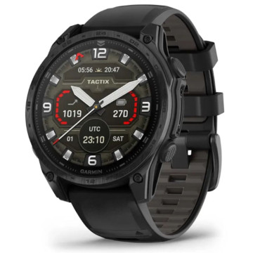 Умные часы Garmin Tactix 8 47 мм, AMOLED, корпус: черный (Black), с черным силиконовым ремешком (Black)