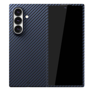 Чехол защитный VLP Kevlar Case с поддержкой MagSafe для Samsung Galaxy Z Fold 7 (Темно-синий)