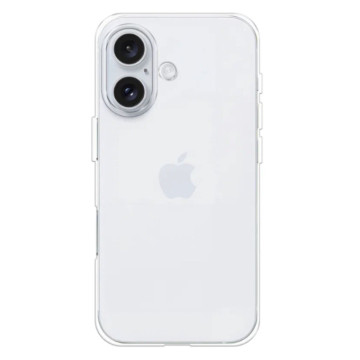 Чехол силиконовый для Apple iPhone 16 плотный (Прозрачный)