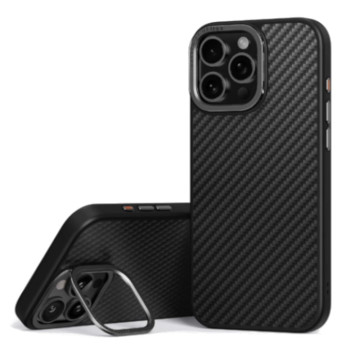 Чехол Uniq KEVA Max Kevlar с подставкой с поддержкой MagSafe для iPhone 16 Pro (Black)